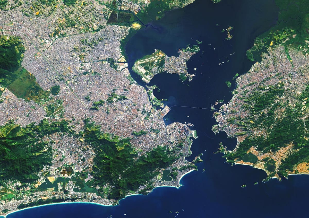 canals mapa de Rio de Janeiro