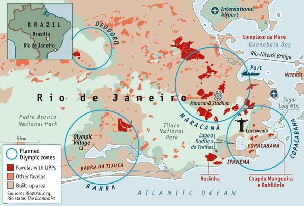caixa mapa de Rio de Janeiro