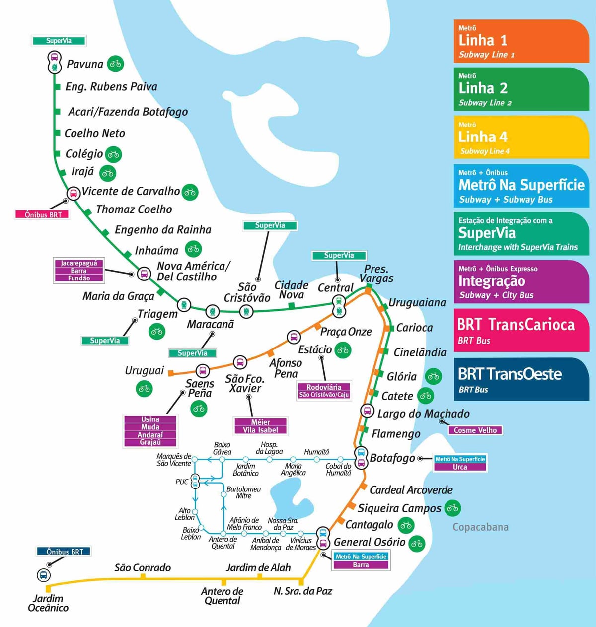 Hotels de Rio de Janeiro plànol de metro pdf