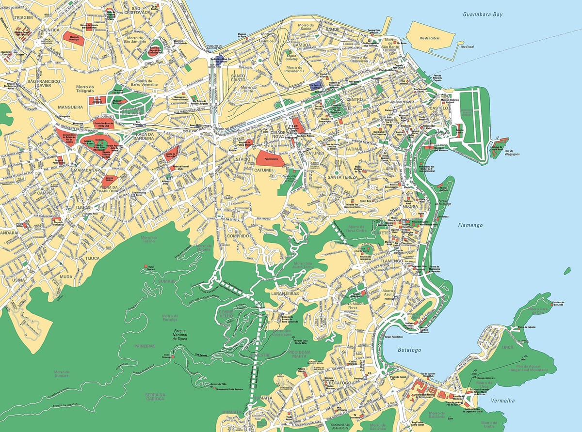 brasil Rio de Janeiro mapa