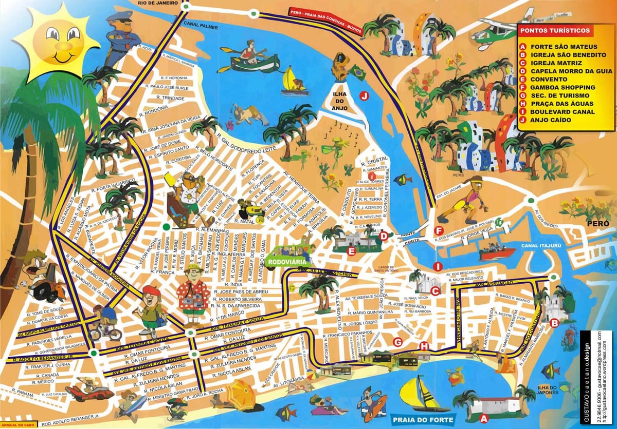 mapa de Rio de Janeiro port de creuers