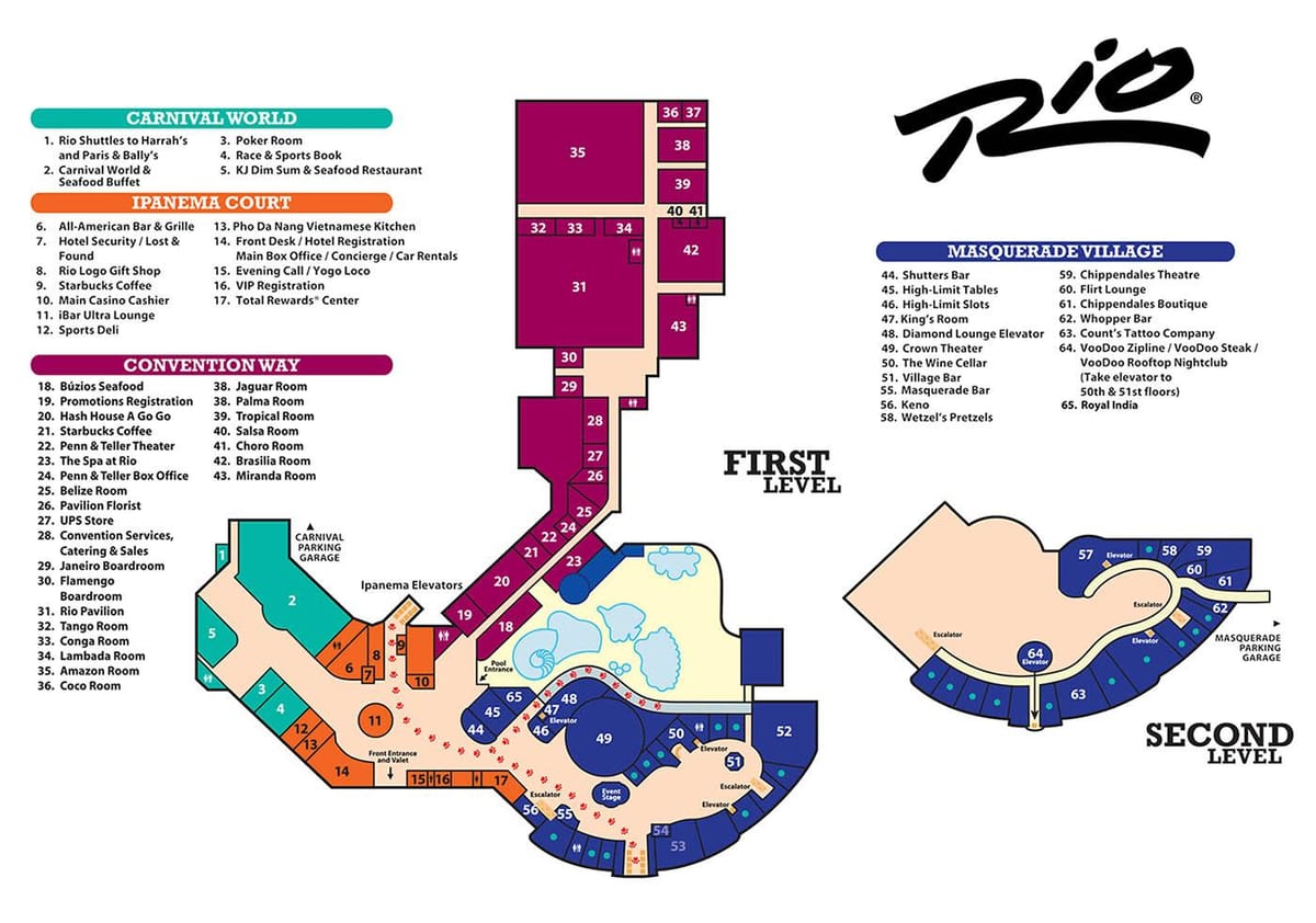 mapa de Rio casino
