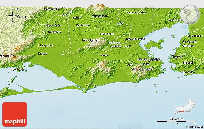 mapa geogràfic de Rio
