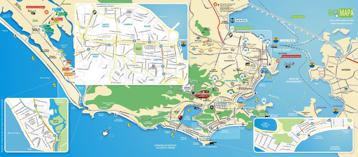 Hotels de Rio de Janeiro parc mapa